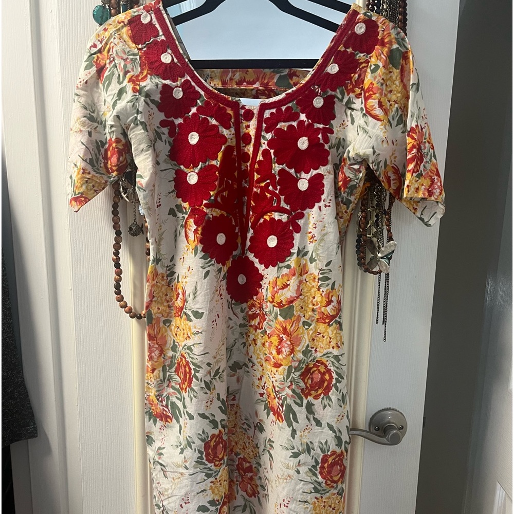 Handmade vintage gorgeous tunic shirt dress